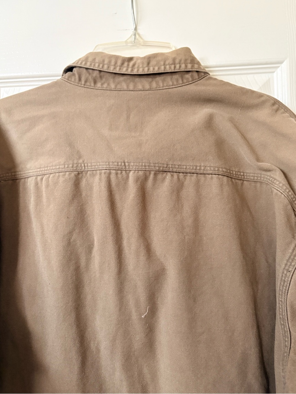 Field Gear Classic Khaki Green Fleece Plaid Lined Button-Down Shirt Jacket Large - Picture 9 of 12